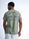 T-SHIRT MIT RÜCKENAUFDRUCK SEAGROVE-Petrol